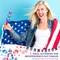 6 Pcs Independence Day Star Light up Wand Independence Day LED Wands for Party